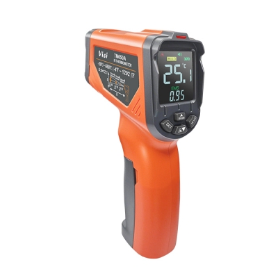 TM650A 650℃ 12:1红外测温仪，发射率0.1～1.0可调，高低温报警功能，最大/最小/平均/差值。